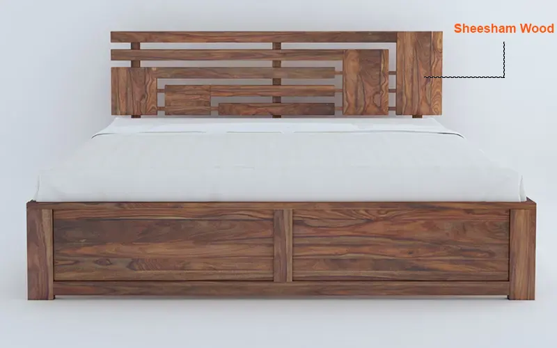 wooden bed without storage online