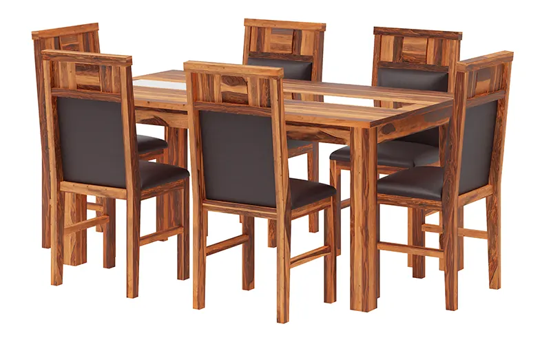 dining table 6 seater wooden