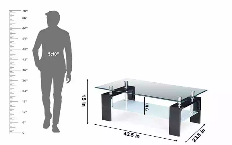 glass sofa table