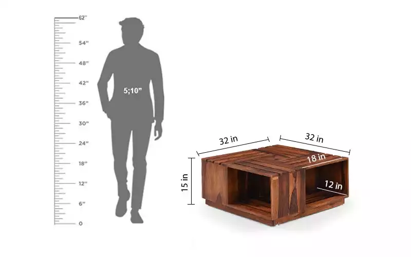 wood top coffee table