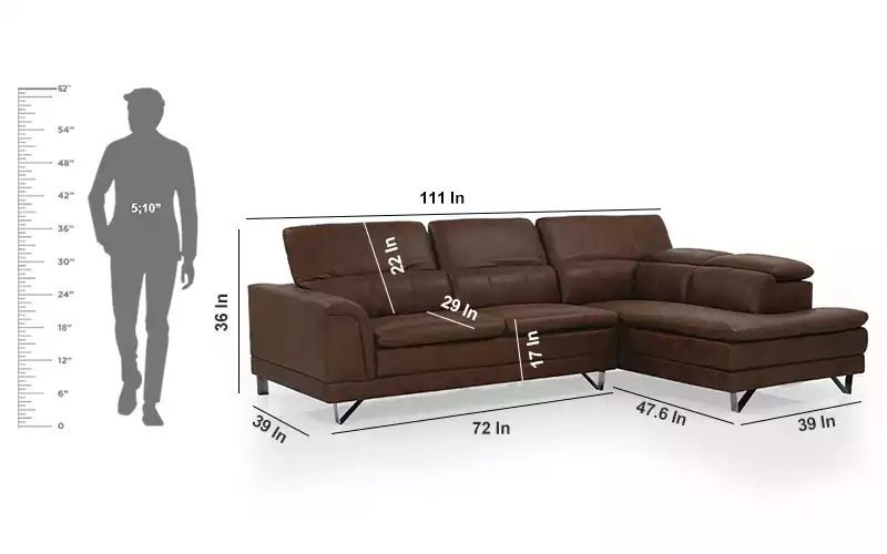 l shape leatherette sofa